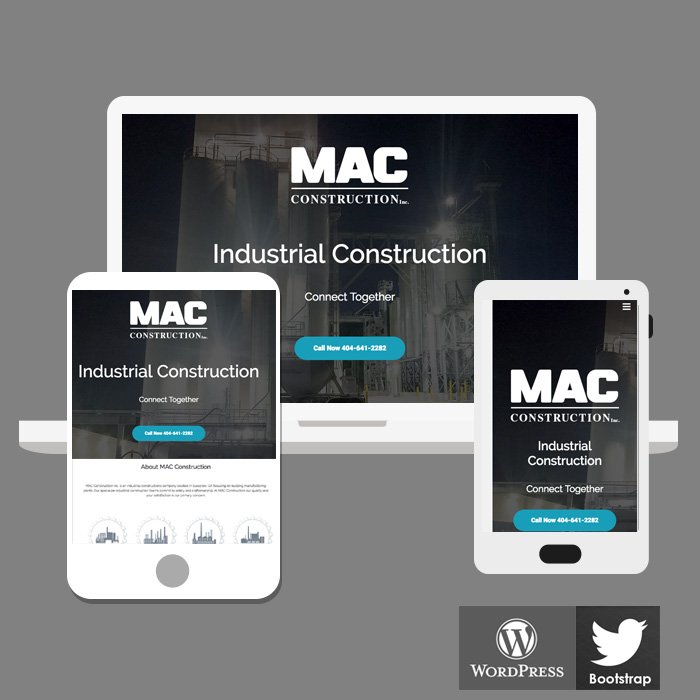 HTML5 Web Design for Industrial Construction Company